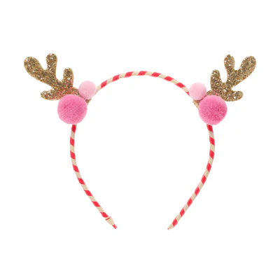 Rockahula Stripy Pom Pom Reindeer Headband