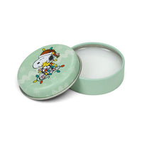 Christmas Snoopy and Woodstock Lip Balm in a Tin.
