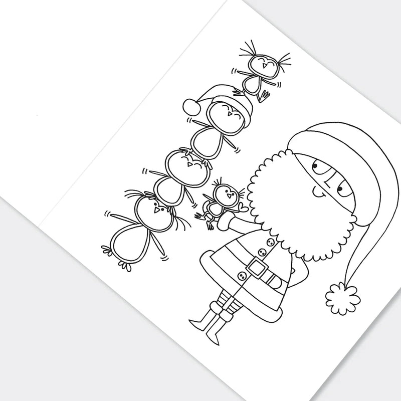 Rachel Ellen Santa Colouring Book