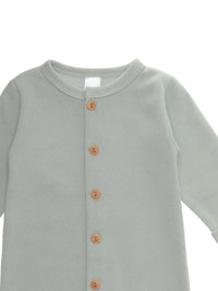 Rib-knit Romper in reed