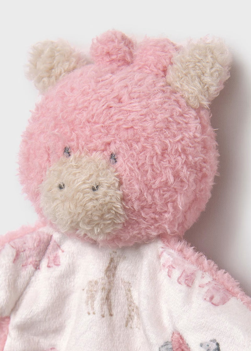 Mayoral Baby Comforter and Dummy Holder Pink