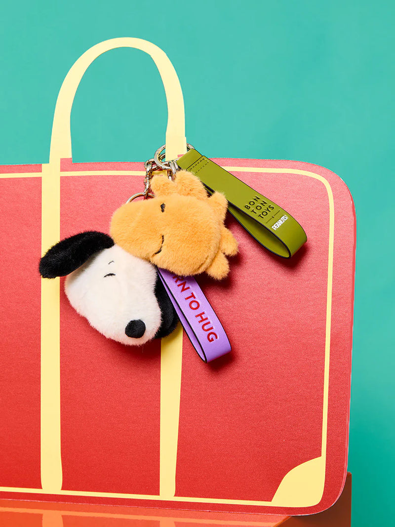 Snoopy Fuzzy Cream Bag Charm