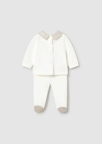 Mayoral Cream Bear Two Piece Set