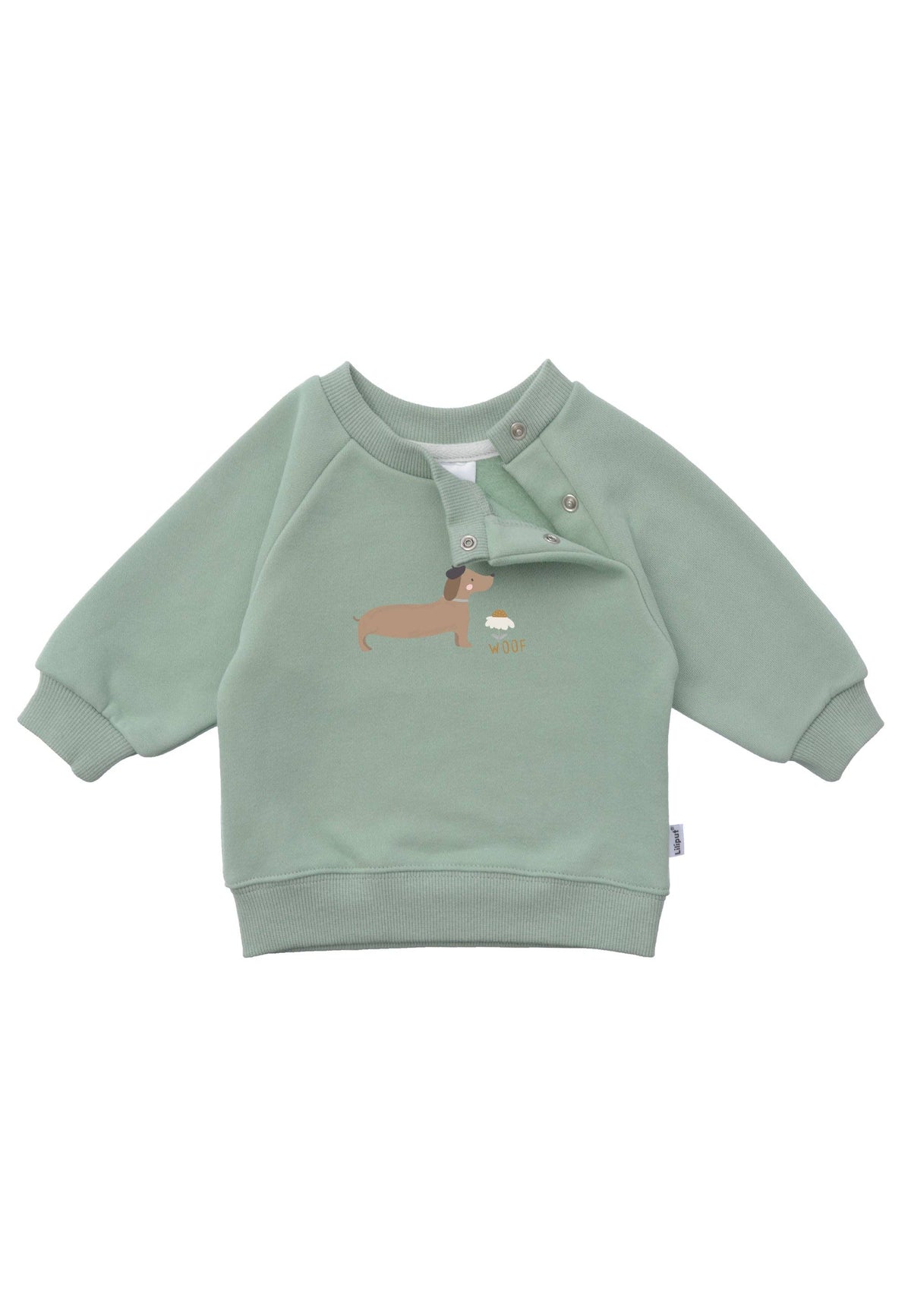 Sweatshirt in reed with "Dachshund" print