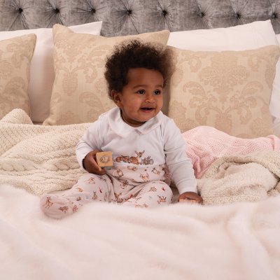 Little Forest Woodland Animal Printed Babygrow