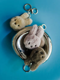 Miffy Fuzzy ECO Taupe Keyring