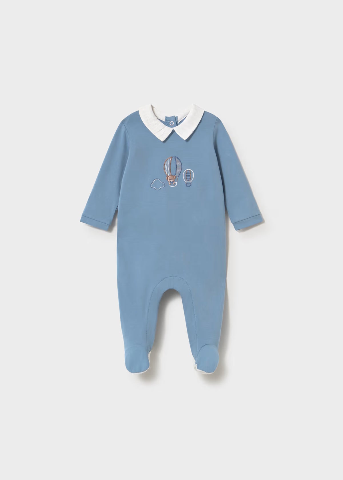 Mayoral Blue Dog hot air balloon Sleepsuit