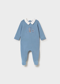 Mayoral Blue Dog hot air balloon Sleepsuit
