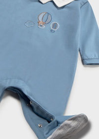 Mayoral Blue Dog hot air balloon Sleepsuit