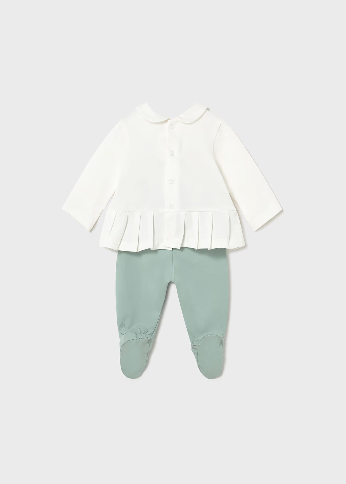 Mayoral Mint/White Floral Set