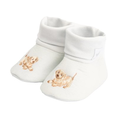 Little Wren Embroidered Booties Little Paws