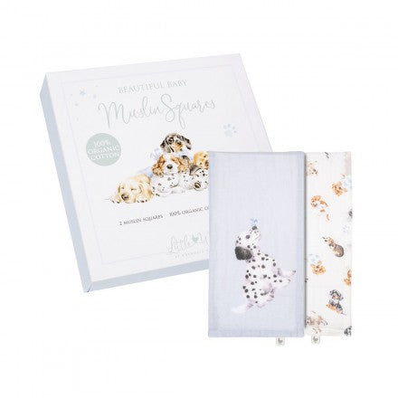 Little Paws' Dog Muslin Gift Set