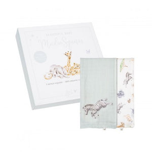 Little Savannah Animal Muslin Gift Set