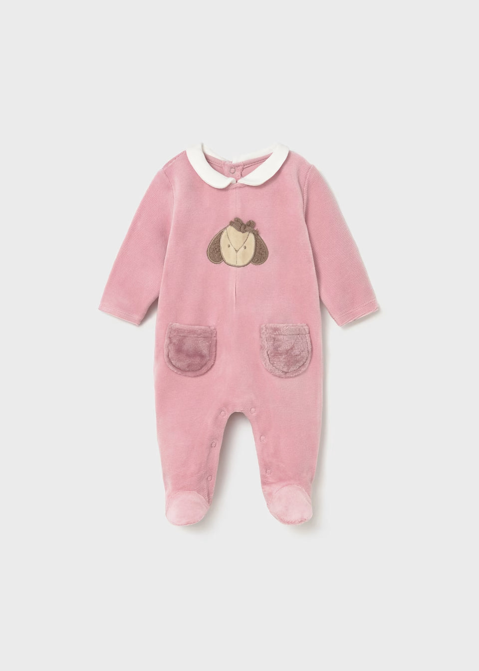 Mayoral Sausage Dog Pink Sleepsuits