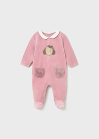 Mayoral Sausage Dog Pink Sleepsuits