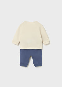 Mayoral Blue/Cream Dino Jogger Set