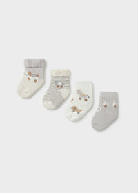 Mayoral Pack of 4 socks grey