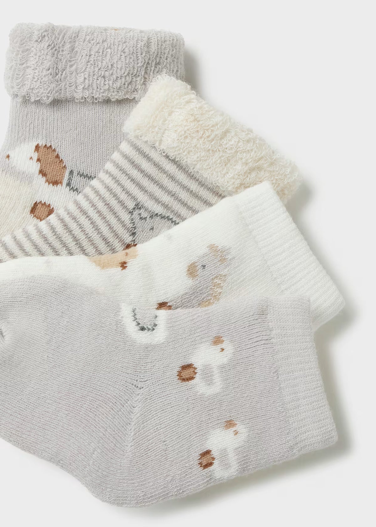 Mayoral Pack of 4 socks grey