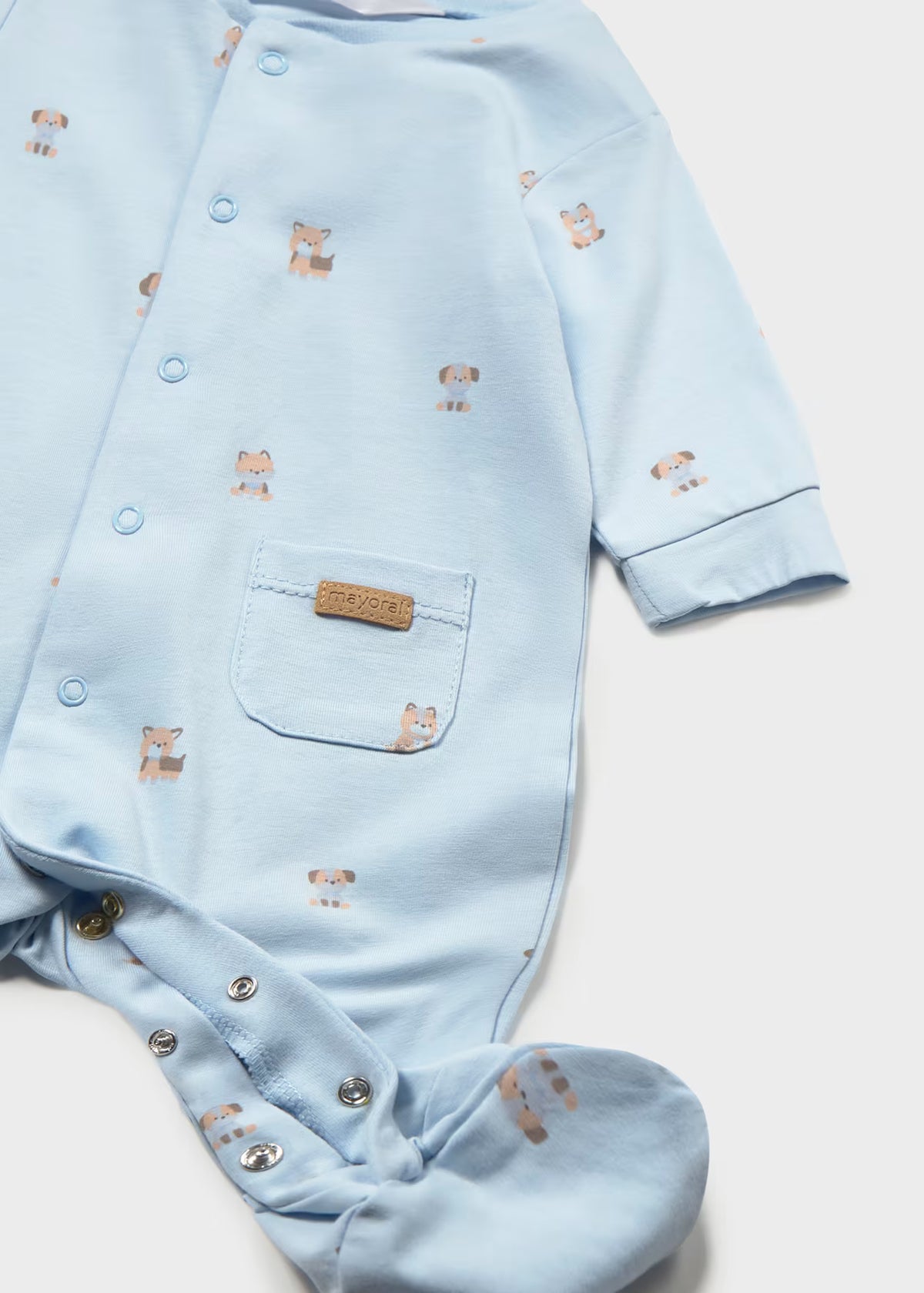 Mayoral Blue Dog Sleepsuit and Hat