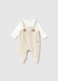 Mayoral Sheep Corduroy Dungaree Set