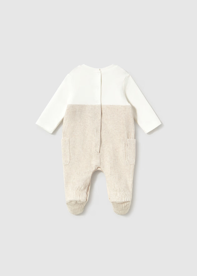 Mayoral Sheep Corduroy Dungaree Set
