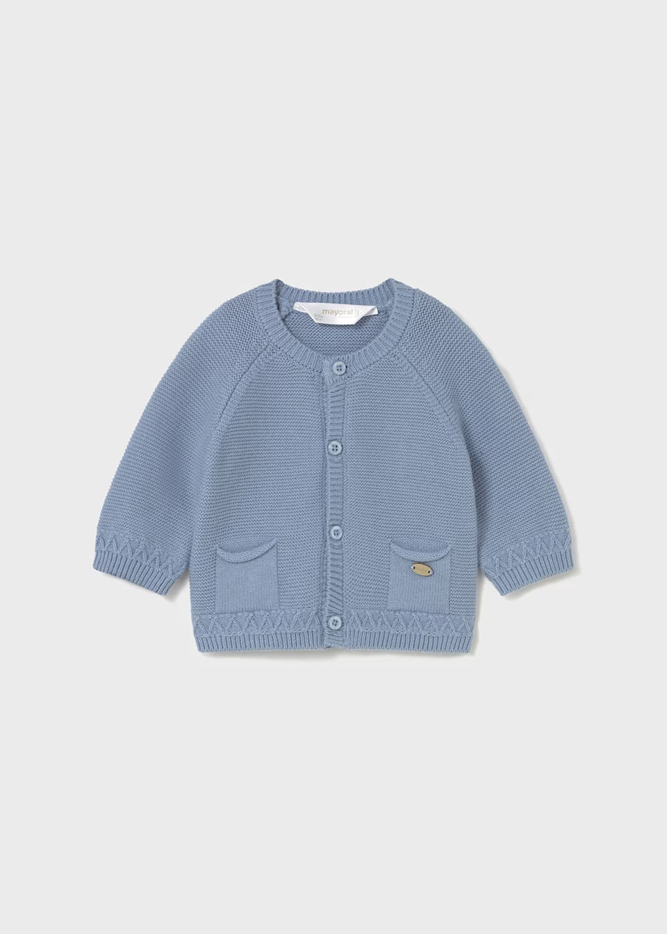 Mayoral Blue Knitted Cardigan