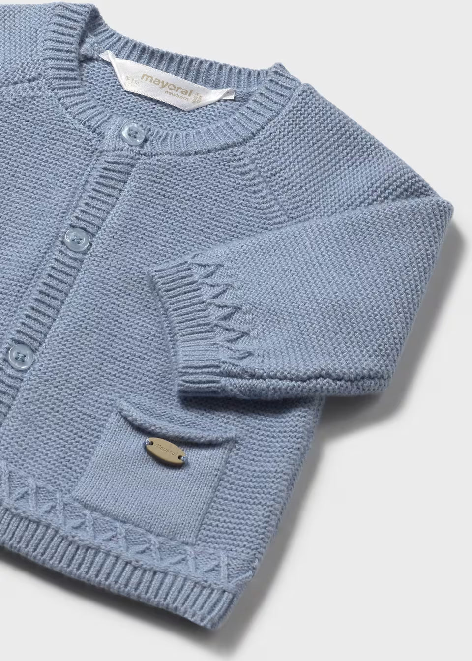 Mayoral Blue Knitted Cardigan