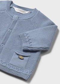 Mayoral Blue Knitted Cardigan