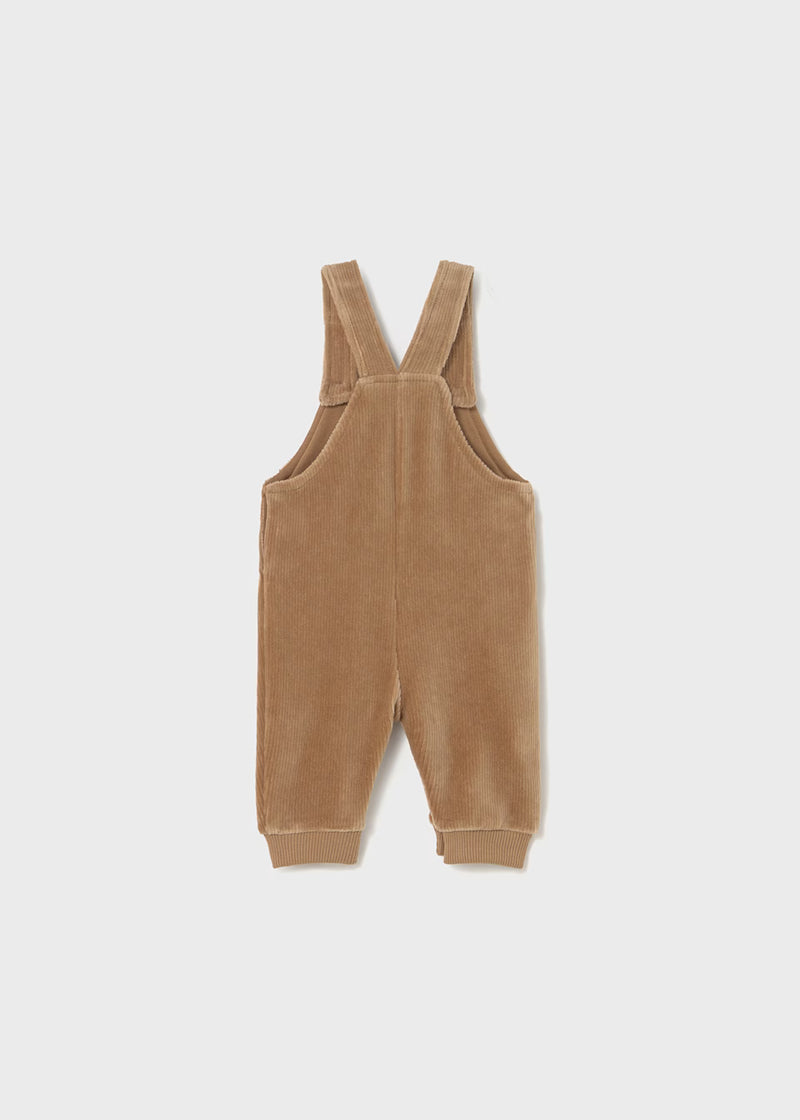 Mayoral Corduroy Dog Dungarees and cream bodysuit