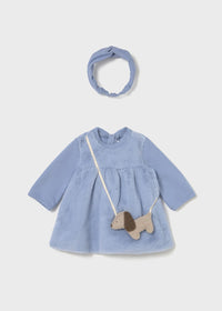 Mayoral Blue Dog dress and Headband