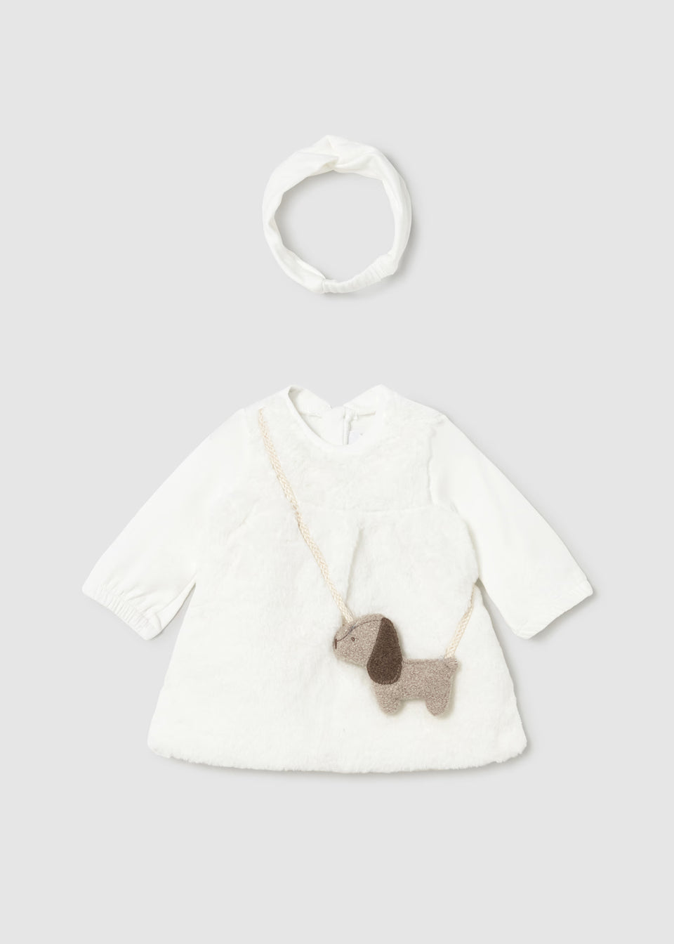 Mayoral White dress and Headband