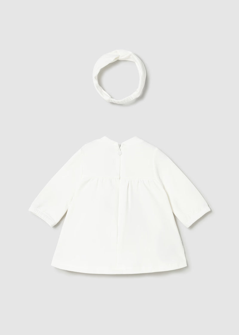Mayoral White dress and Headband