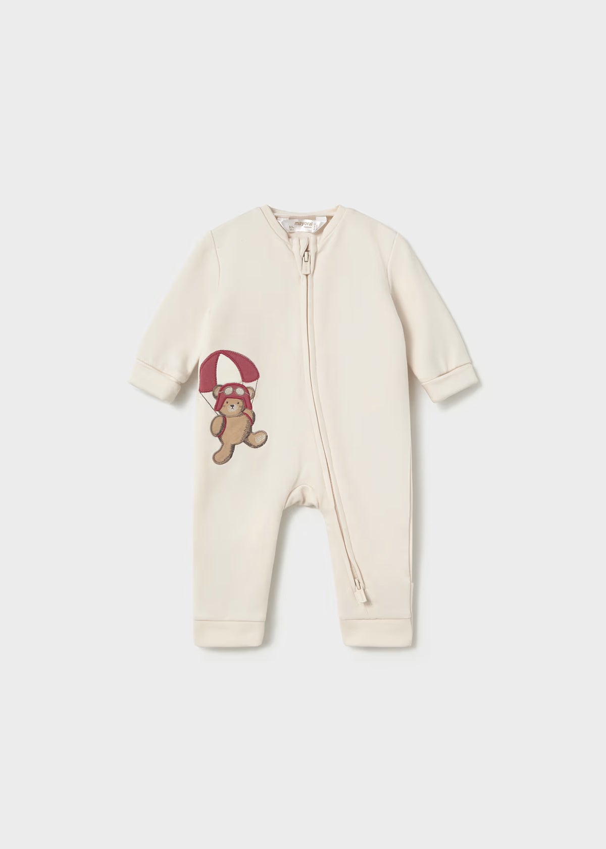 Mayoral Cream Bear Zippy Sleepsuit