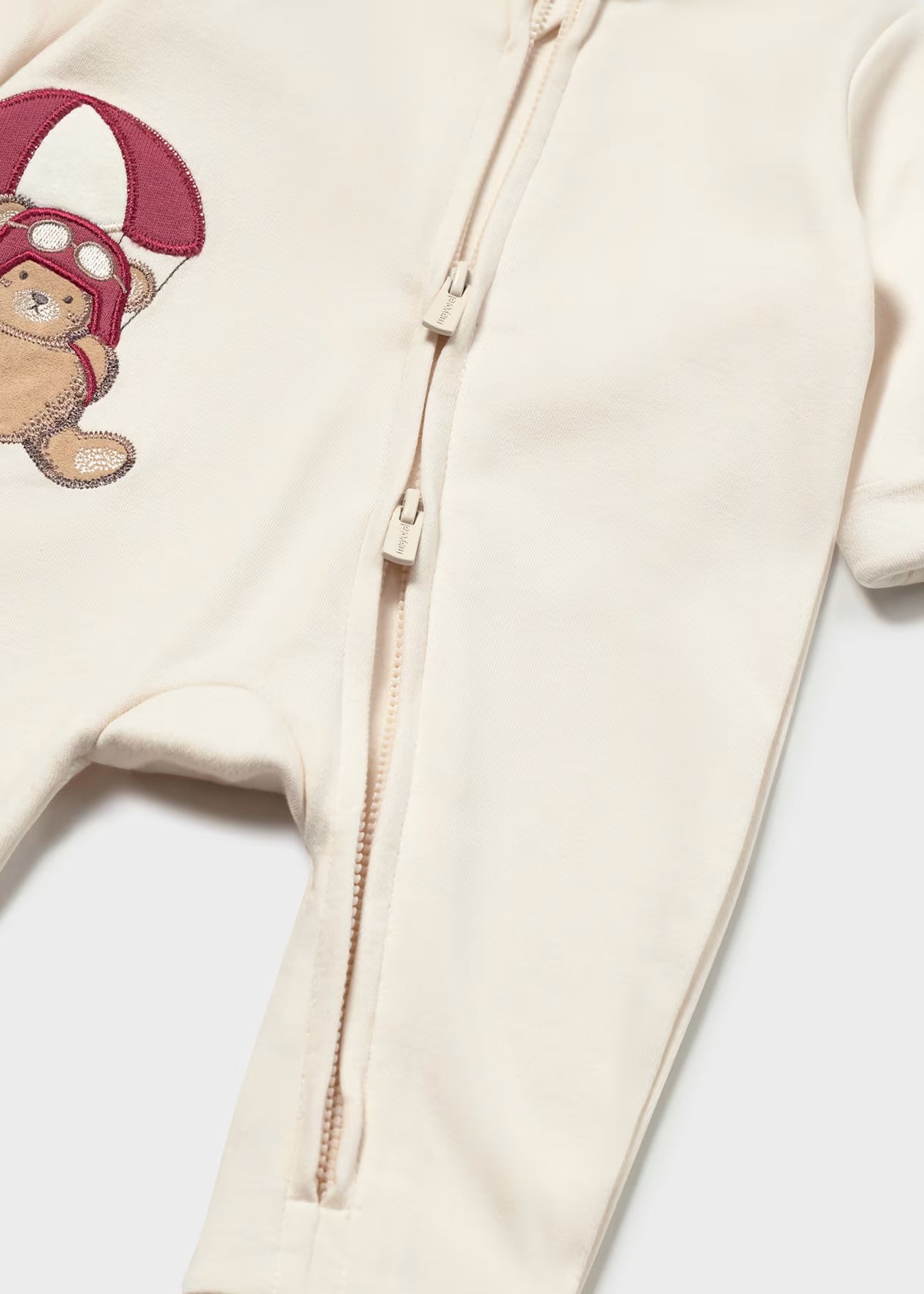 Mayoral Cream Bear Zippy Sleepsuit