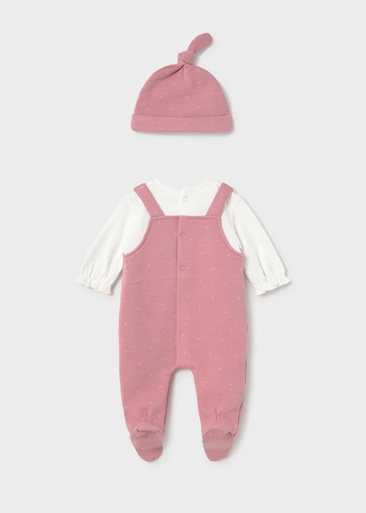 Mayoral Pink Dungaree with Hat set