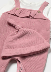 Mayoral Pink Dungaree with Hat set