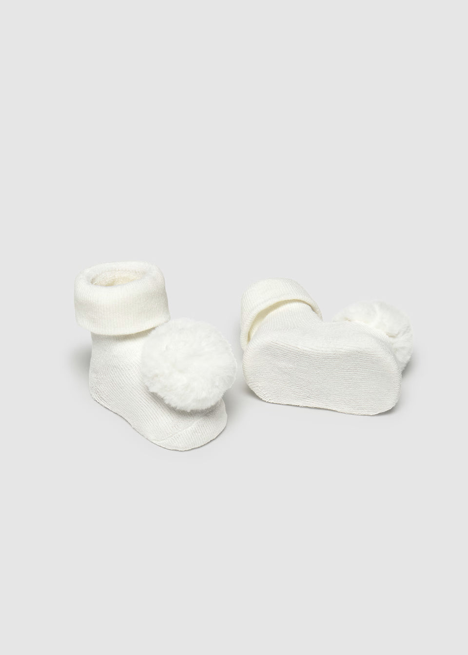 Mayoral Pompom Headband and Socks Set Cream