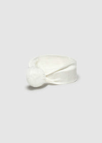 Mayoral Pompom Headband and Socks Set Cream