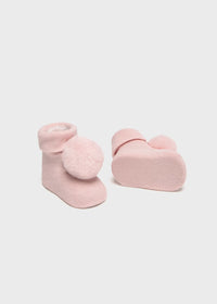 Mayoral Pompom Headband and Socks Set Pink