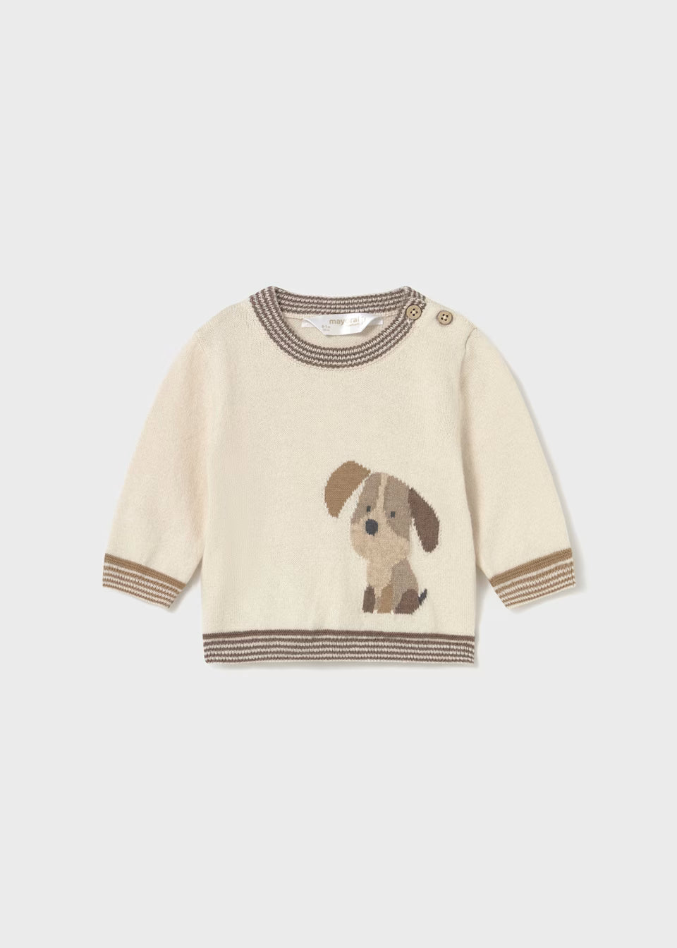 Mayoral Beige Dog Jumper