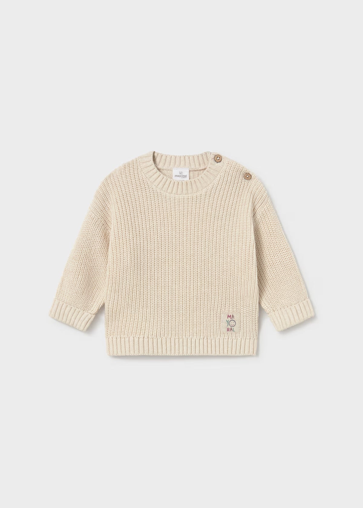 Mayoral Cream Knitted Jumper