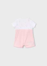 Mayoral Pink/White Swan Romper