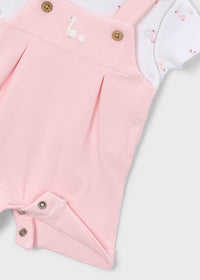 Mayoral Pink/White Swan Romper