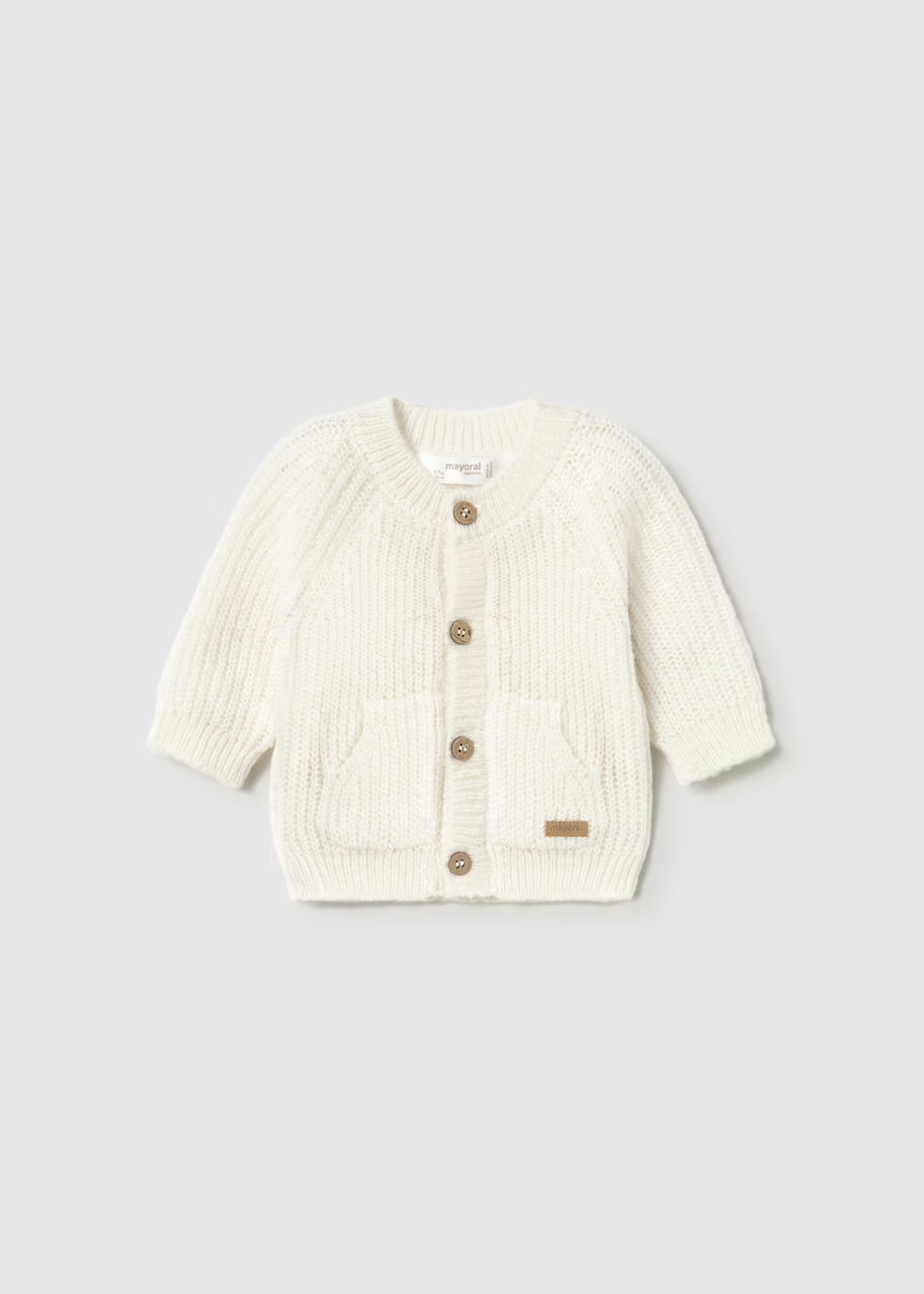 Mayoral Cream Knitted Cardigan