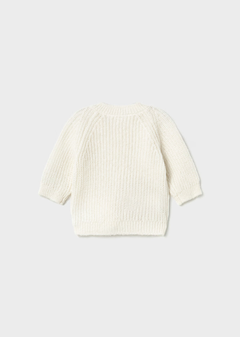Mayoral Cream Knitted Cardigan