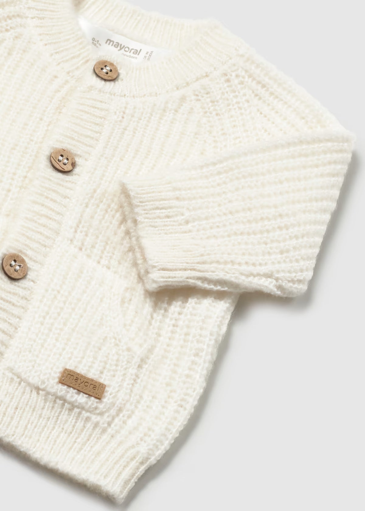 Mayoral Cream Knitted Cardigan