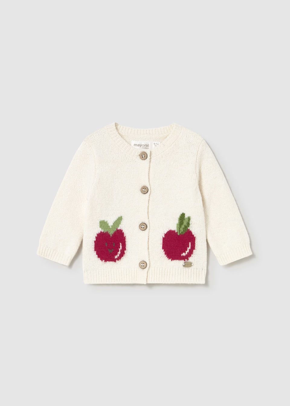 Mayoral Cream Apple Cardigan