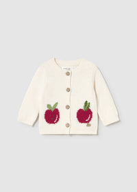 Mayoral Cream Apple Cardigan