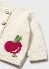 Mayoral Cream Apple Cardigan