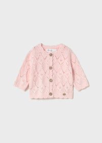 Mayoral Baby Pink Knitted Cardigan